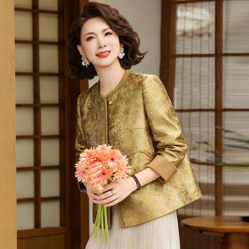 Yalu Elegant Floral Embroidered Women's Autumn Jacket