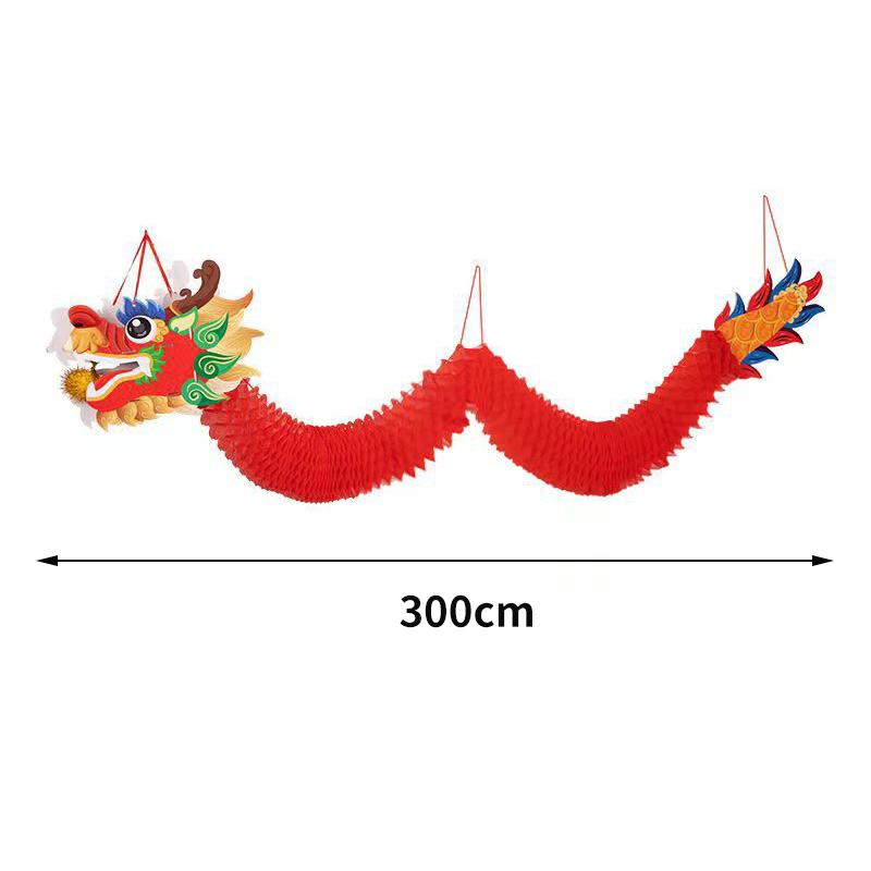 New Year Lantern Paper Folding Red Honeycomb Lantern Hanging Pendant Horse Year Spring Festival Festive Decoration