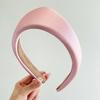 Women Headband Wide Brim Satin Triangle Headband Face Shaping Makeup Washing Hair Hoop Non-Painful Daily Hair Accessory