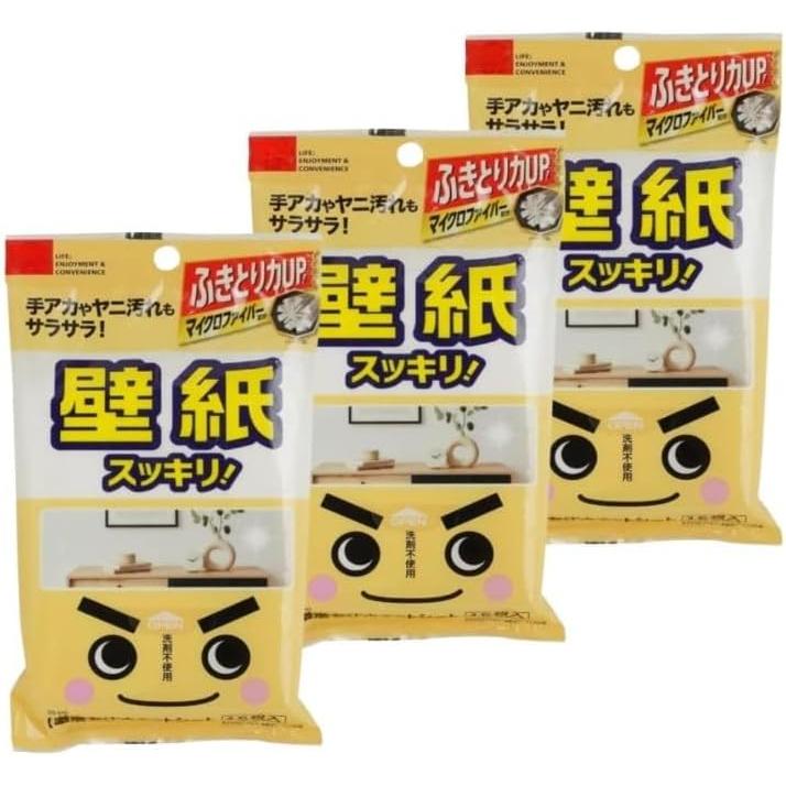 Rec Geki Drop Wet Sheet for Wallpaper, 15 Sheets x 3 Piece Set, Spring Cleaning, Spring Cleaning Goods, Cleaning Tools