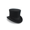 Britischer Gentleman Woll-Zylinder - 17 cm hoch Magischer Bühnen-Flachzylinder