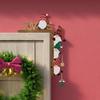 Christmas Decoration Cartoon 3D Santa Claus Wooden Ornament Corner Door Frame Decor