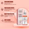 5 In 1 Facial Serum Fade Fine Lines Firming Skin Shrink Pores Moisturizing Brightning Vitamin C Hyaluronic Acid Face Serum