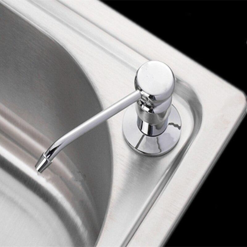 Copper Head + Stainless Steel 220ml Hand Soap Sink Soap Dispenser Dispenser Detergent Capacity Dispenser for Kitchen Bathroom Supplies | Dispenser Dis