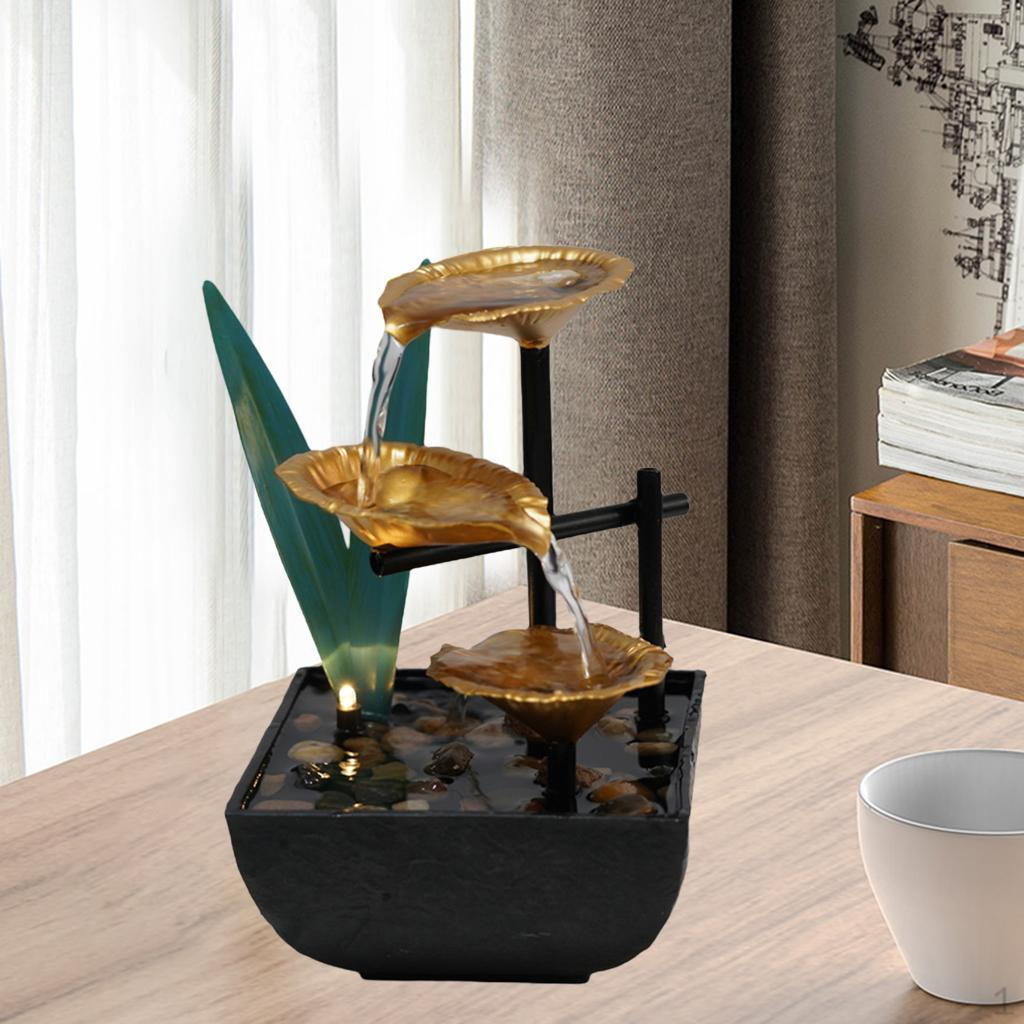 

Indoor Fountain River Rocks Ornaments Crafts Feng Shui Desktop for Bedroom Relaxation Gifts