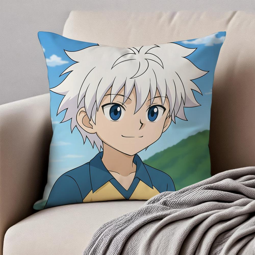 game energetic anime IInazuma EEleven Cushion Cover Pillowcase Antidustmite Invisible Zipper Short Plush Sofa Cushion