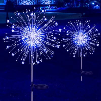 1 STÜCK Gartenwegleuchten Solarenergie Feuerwerk Lampe Sternenstaub Pflock Außen Außenbeleuchtung Gartenlicht Außen Weihnachtsdeko