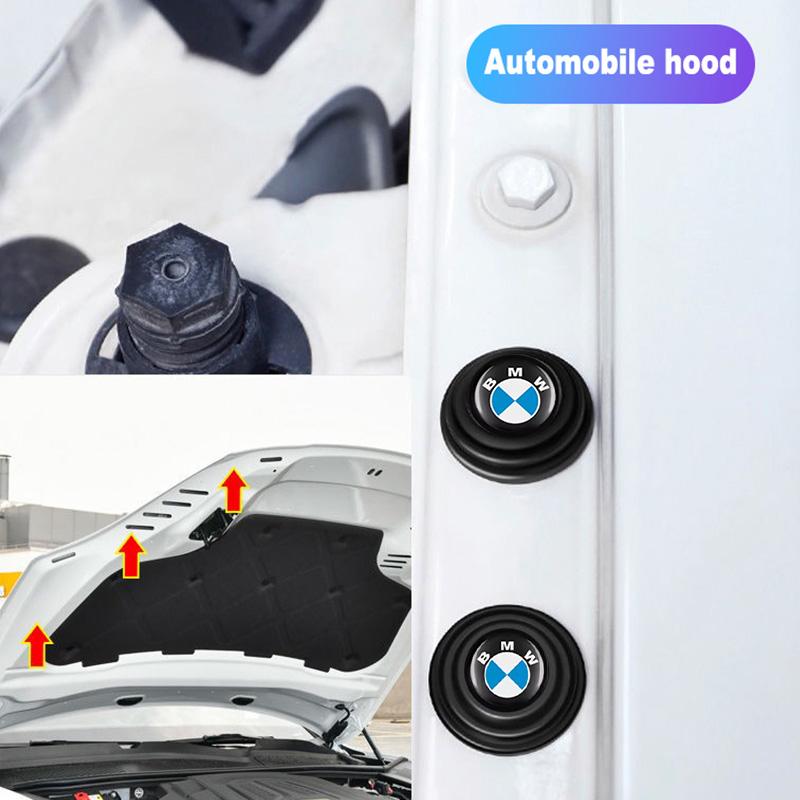 Car Door Silicone Anti Shock Pad Trunk Sound Insulation Thickening Cushion Stickers For BMW 1 3 5 Series G20 F30 E60 E46 F48 G01