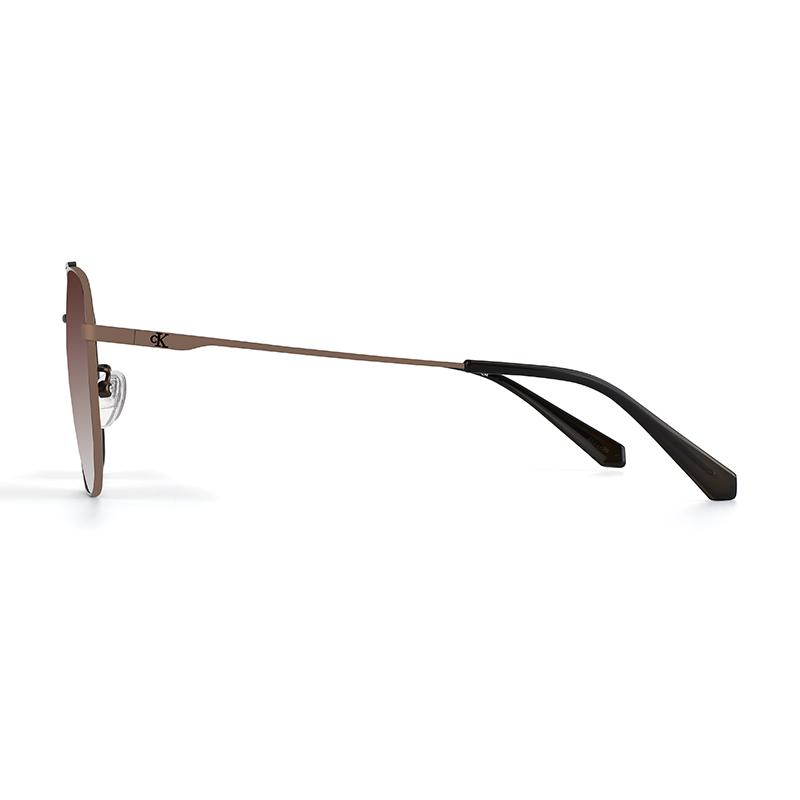 Calvin Klein Polarized Double Beam Aviator Style Driving Sunglasses Unisex sunglasses Metallic Irregular-Shape CKJ26219SPLB