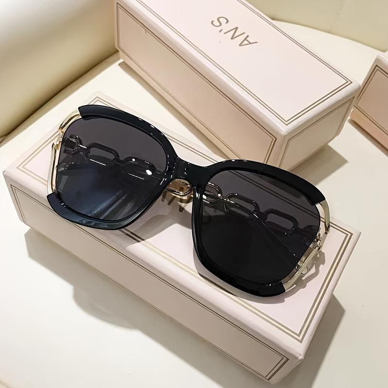 New In Fashion Metal Chain Shades Luxury Brand Decoration Women's Sunglasses Vintage Designer Outdoor Sun Glasses