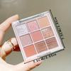 Palette a Rotolo Occhi Ombretto Fiore di Ciliegio, Tonalità Lucide a Lunga Tenuta, Ombre da Rosa Pastello a Marrone, Effetto Scintillante, Ombretto con Finitura Opaca