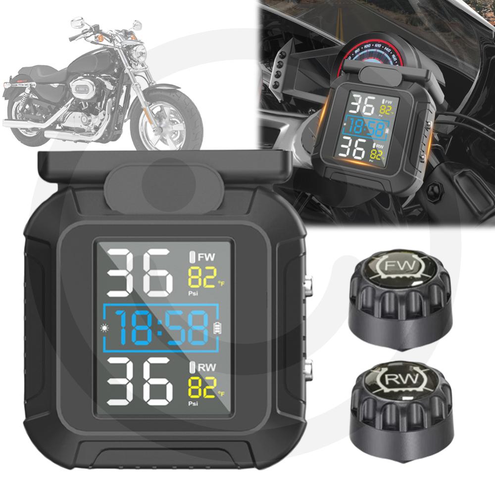 USB Solar Charging Motorcycle Motorcycle Tire Pressure Monitoring System Tyre Pressure Monitor System for Motorcycle China Mainland