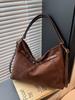 Luxury Retro Suede Tote: Women's Versatile Crossbody Bag with Large Capacity