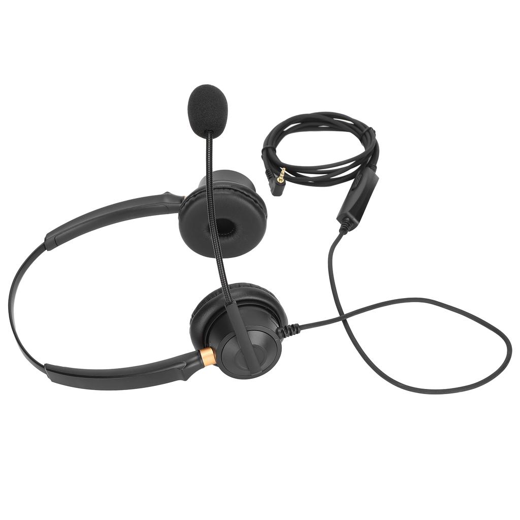 H600D‑2.5‑MV Customer Service Headset Support Volume Adjustment Telephone Headset with Noise Reduction Microphone