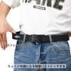 LionVII Stretchable Nylon Belt Perfect for Golf Outdoor No Adjusts Alloy Automatic Buckle 120cm Weave Men's - Auto-Lock, Work, Sports, Hiking, -