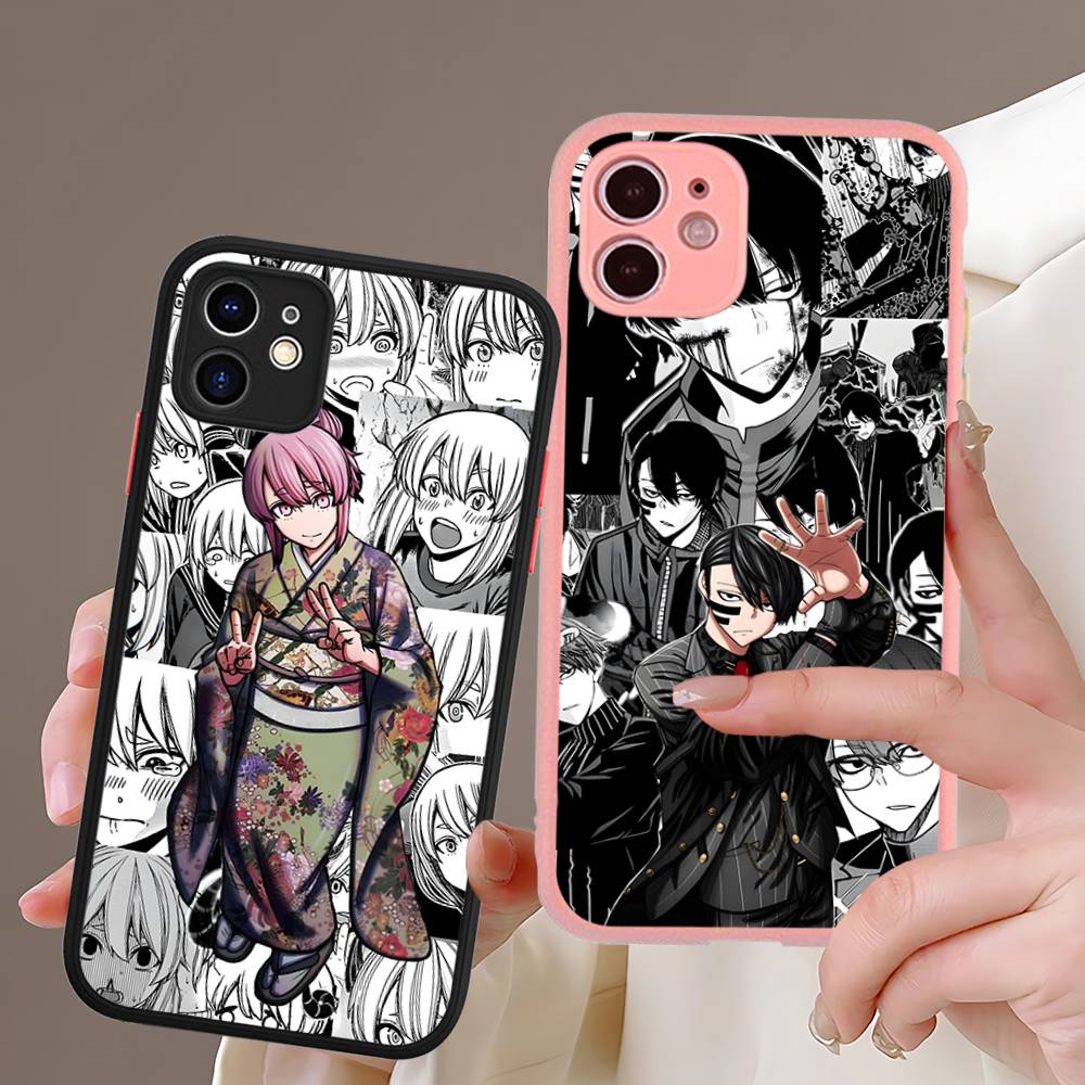 Hot Anime T-Tougen A-Anki For IPhone 16 Pro Max 15 14 13 12 11 XS MAX X Plus Candy Color Matte TPU Phone Cover