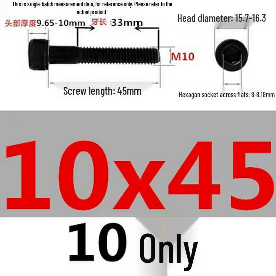High-Strength Grade 12.9 Internal Hex Head Screws M1.4-M20