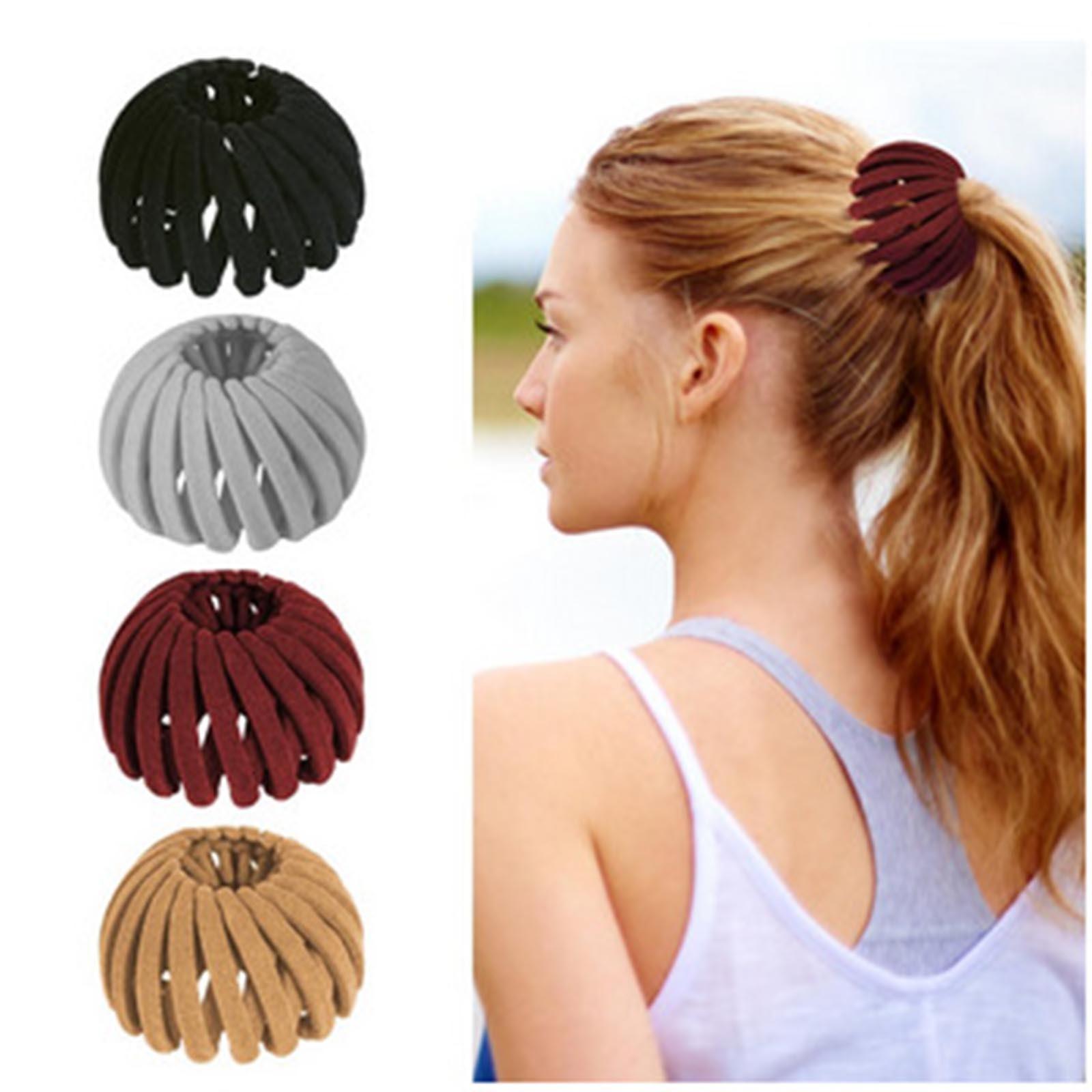 

Заколка для волос в форме птичьего гнезда, расширяемая, для создания пучков, аксессуары для волос, женские заколки для хвостиков, заколки для пучков для тонких густых вьющихся волос, пластиковые заколки для волос One Size