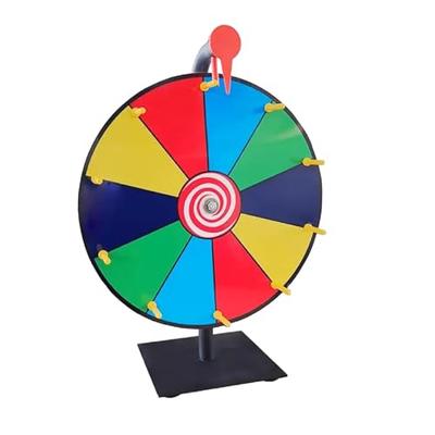 Boono Roulette Tabletop/Floor Standing, Perfect for Parties, Events, Lottery Machines, Exhibitions, Weddings, and Casinos (30cm Diameter, 10 Faces, 1