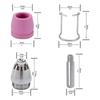 24PCS SG55 AG60 WSD60P Plasma Cutter Cutting Torch Tip Nozzles 0.45in 10Pcs Electrodes 10Pcs Nozzle 2x Cups 2x Brackets
