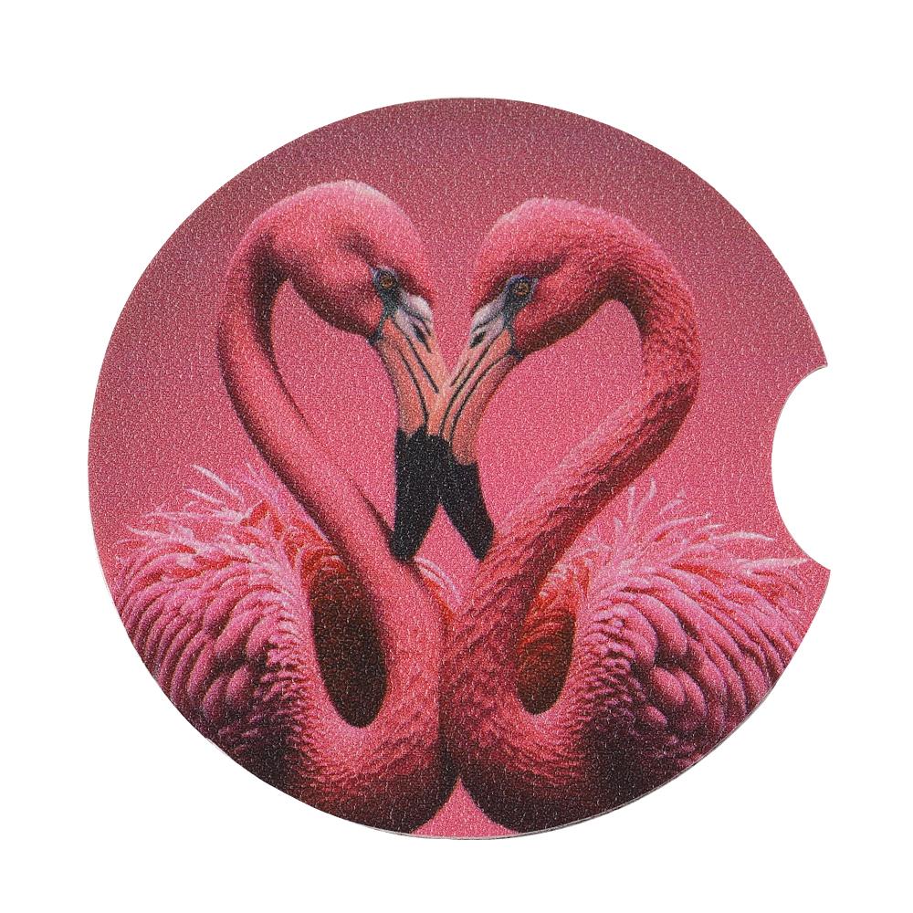 2PCS Car Cup Coasters Universal PU Leather Anti-Slip Heatproof Drink Pads Teacher Student Back to School Season Gift