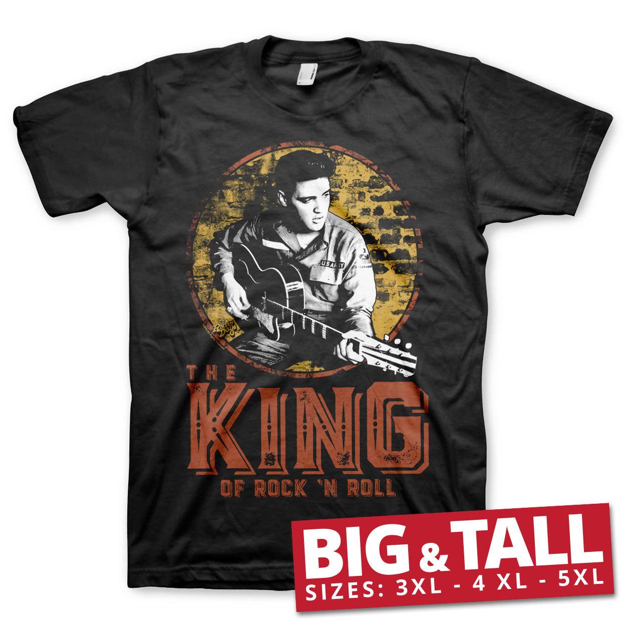 Autorizzato Elvis Presley Re Di Rock N Rotolo 3XL4XL5XL T-Shirt XXL