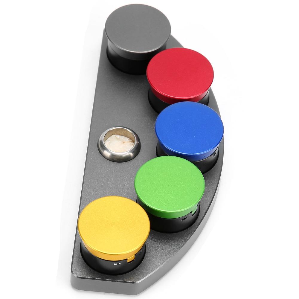 Durable 5 Colors Oil Dish 5-hole Anti-volatile Oil Cup Metal Ceramic Watch Tool Watch Repair