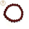 High-Quality Natural Red Agate 8mm Jade Beads Bracelet Fashionable Crystal Jewelry