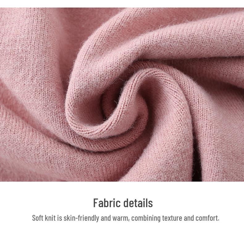 2026 Stylish Knit Qipao Collar Top for Middle-Aged and Elderly Women - Fashionable Autumn/Winter Sweater