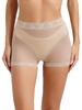 Womens Lace Trim Mesh Boyshorts High Stretch Underwear for Daily Club Wear