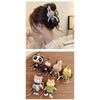 Cute Bear Double Sided Hair Claw Bow Shark Clip Elegant Back Head Hair Accessories