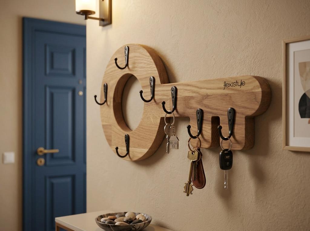 Wooden key hanger Retro Oak Key