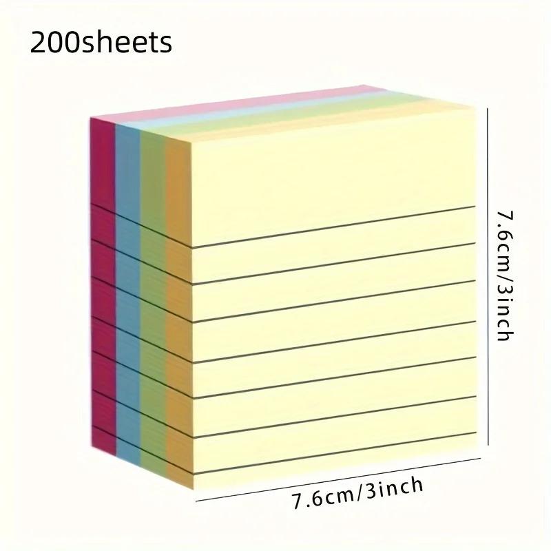 200pcs Assorted Colors Line Stickers - Self-Adhesive, Easy-to-Use Note Markers for Students, Office & School Organization