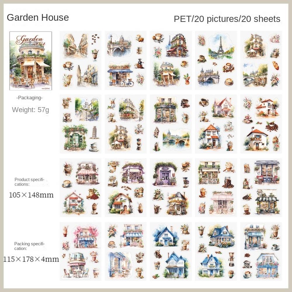 20piece/set British Dream Handbook DIY Decorative Material Gift Scrapbook Fashion Retro Stickers