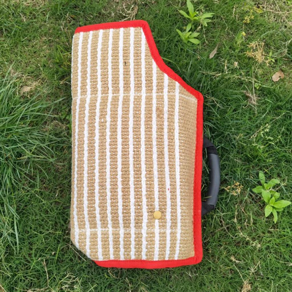 Soft Jute Cover Jump Training Dogs Chew Toys Tug for German Schutzhund Work Dog Young