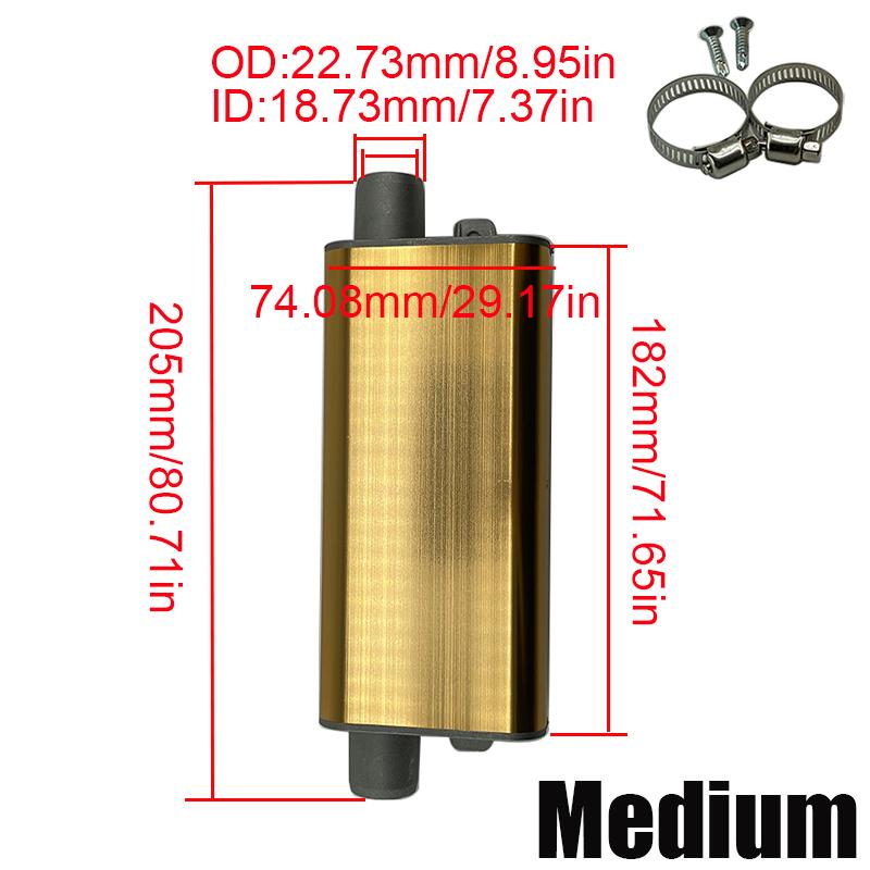 24mm Muffler Silencer S Curved Air Diesel Parking Heater Exhaust Pipe Aluminum Alloy For Webasto Eberspacher Car Truck VAN RV