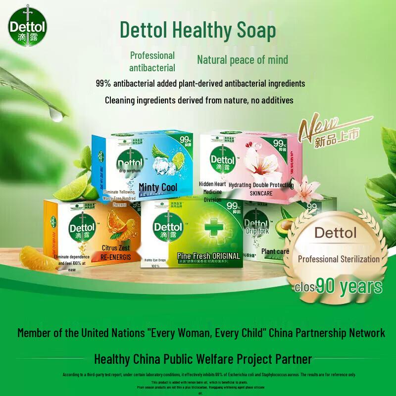 Dettol Mint Icy Cool Antibacterial Bar Soap