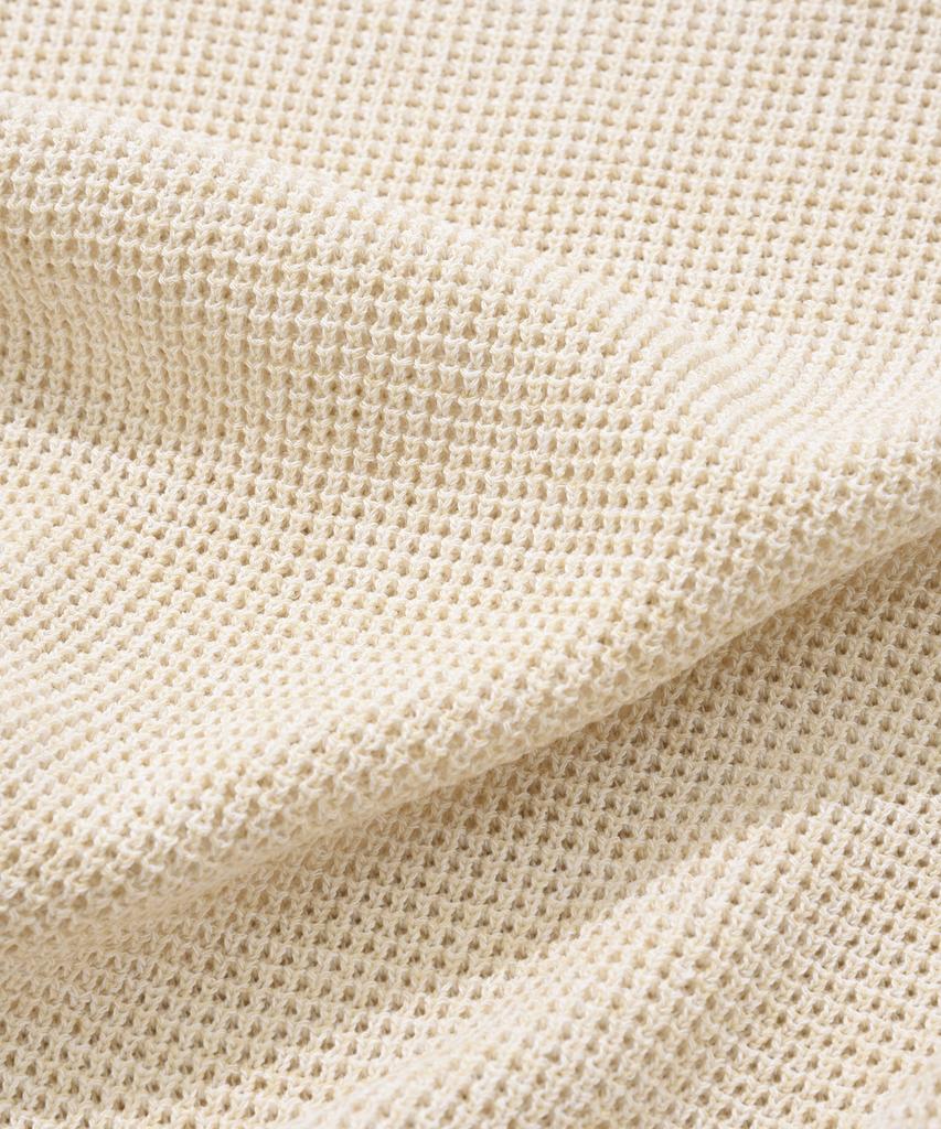 COVERNAT Open Collar Knit Ivory