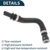 Radiator Hose Heater Hose No.30636987 for Volvo S40 2004-2013 Black Rubber 1 Pc Warm Air Outlet Pipe Good Sealing