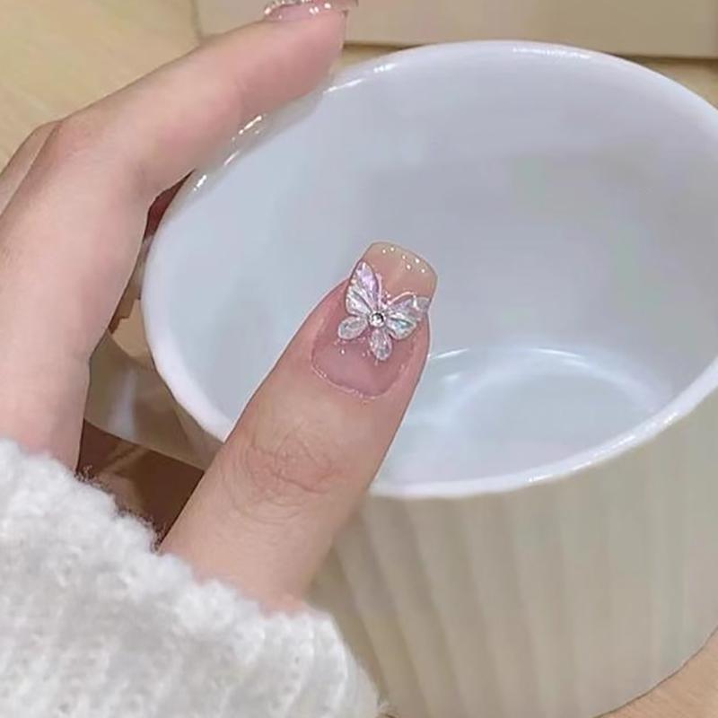 

Чистое желание Ракушка Светильник Бабочка Наклейки для ногтей Японская мечтательная бабочка Носить дизайн ногтей Diy Украшения Аксессуар