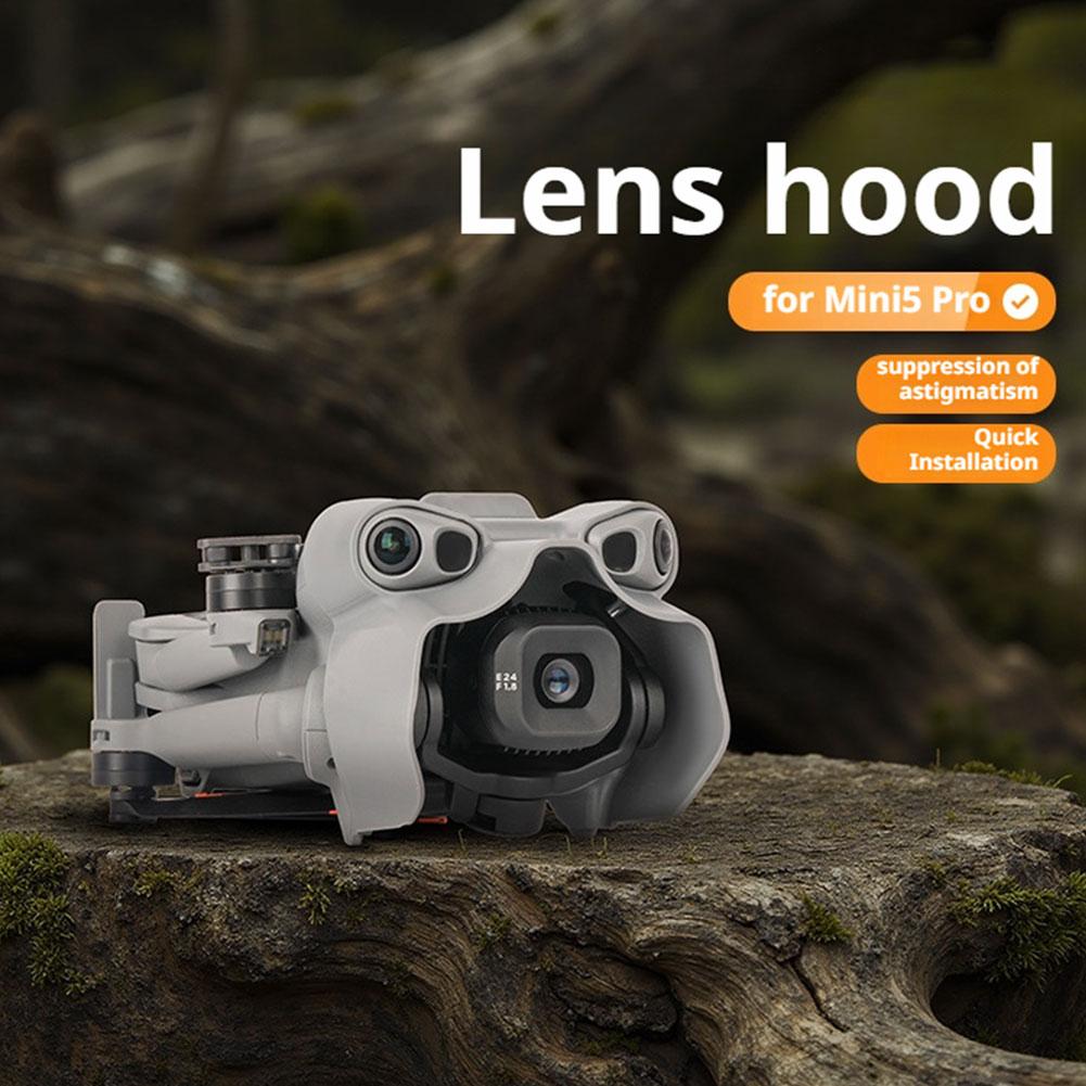 Lens Camera Hood For DJI MINI 5 PRO Sunshade Anti-glare Lens Guard Gimbal Protective Cover Sunhood Drone Accessories