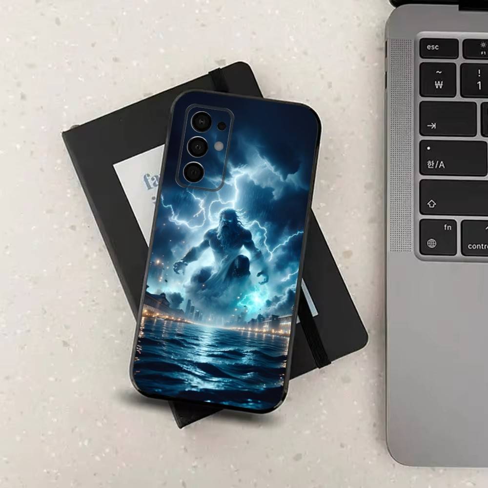 Greek Mythology Zeus Phone Case For Samsung Galaxy A91,A80,A73,A72 ,A71,A53A52,A32 ,A31A22,A21s,A20,Black Cover