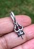 Ciondolo Trident Trishul di Lord Shiva Shiv jis in Argento Sterling 925, Da Indossare, Per Tempio, Puja, Gioielli Fatti a Mano, Artigianale