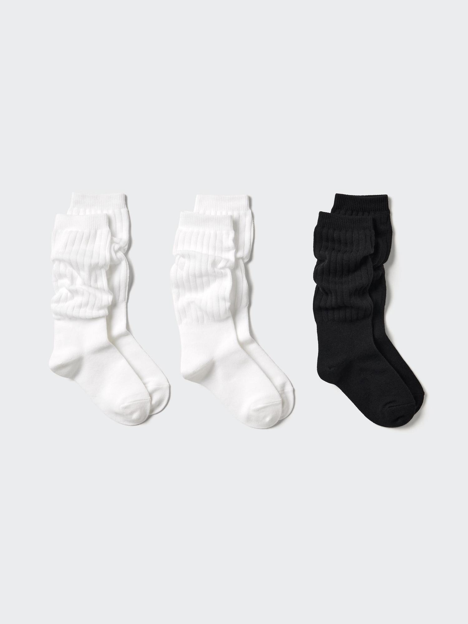 

Uniqlo Япония Носки для девочек свободные 3 пары в наборе 00 WHITE/1620cm