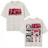 Anime Akira Vintage Washed T Shirts 90s Japanese Manga Shotaro Kaneda Tshirt Men Women Clothing Oversized Tshirts Streetwear