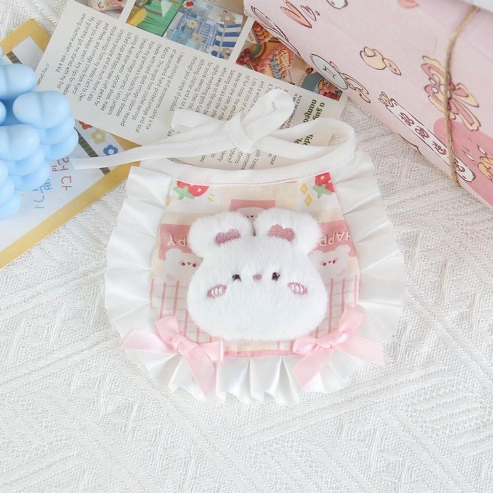 

Lattice Animal Bib Lace Up Cats Clothing Adorable Dog Collar Pet B