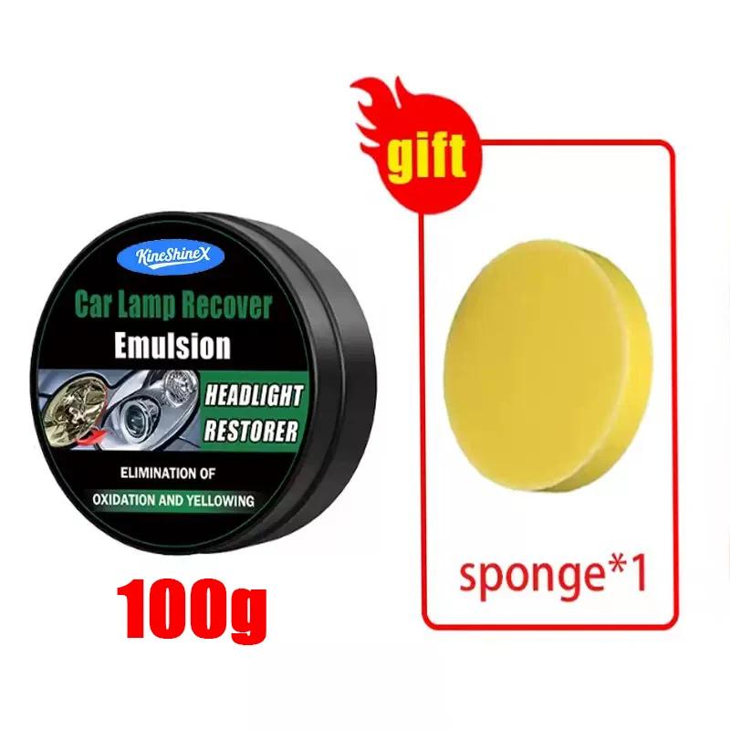 Q19 Car Headlight Repair and Polishing Kit, Headlight Scratch Remover, Repair Cleaning Paste, Oxidation Removal Polishing Paste