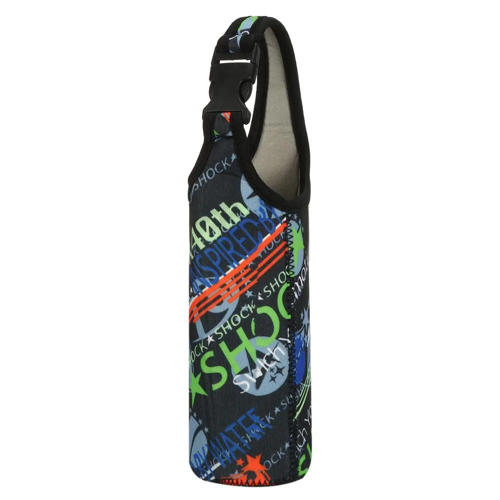 Cute Cartoon Cup Cover Kids Drinking Bottle Protective Cover Strap Lanyard Buckle Adjustable Plush Insulation Cup Case