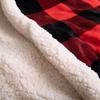 Red And Black Plaid Christmas Double Blanket Plush Soft Comfortable Throw Blanket, Wool Flannel Plush Microfiber Blanket For Sofa Bed Sofa Living Room