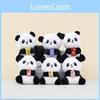 Cute Adorable Sichuan Panda Plush Toy Keychain Stuffed Animal Doll For Kids